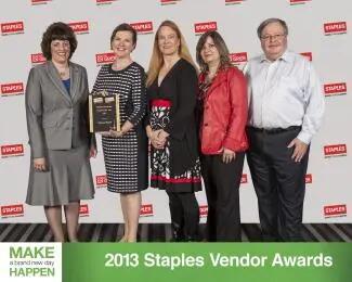 2013 Staples Canada Vendor Awards Winner